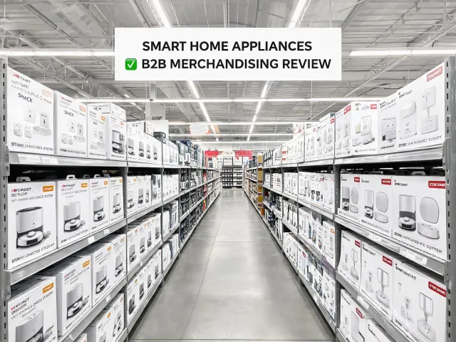 Big box smart home retail aisle