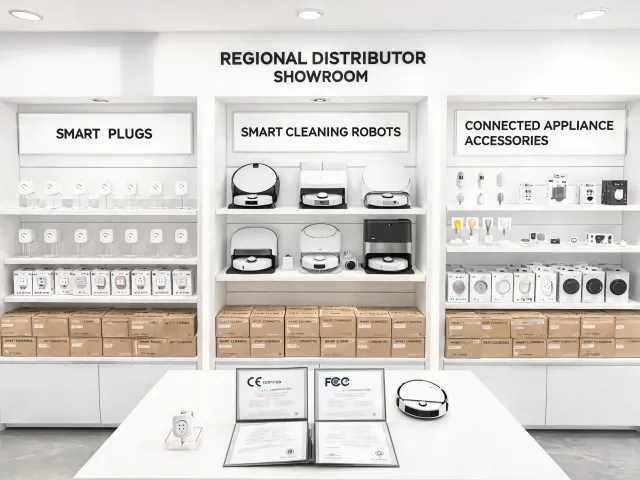 Distributor connected appliance showroom